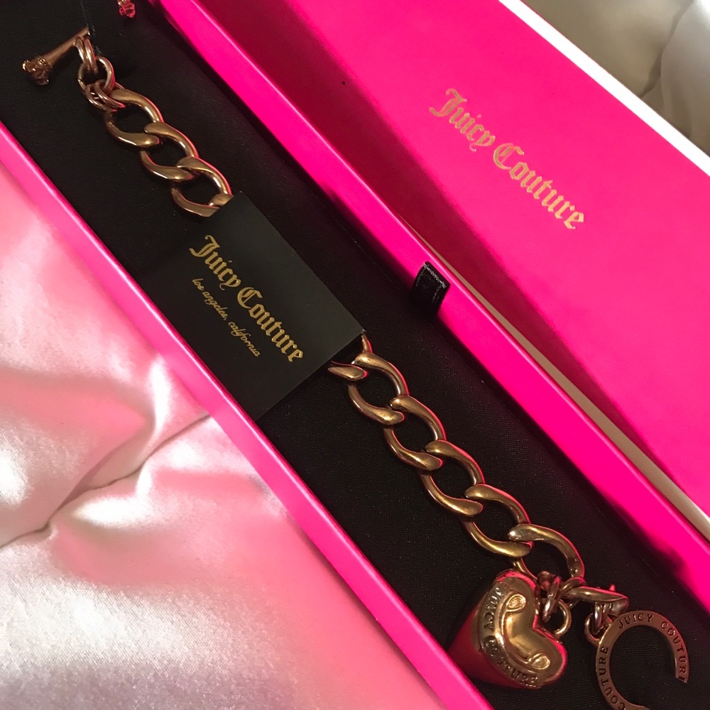 New Juicy Couture Rose Gold Chary Bracelet